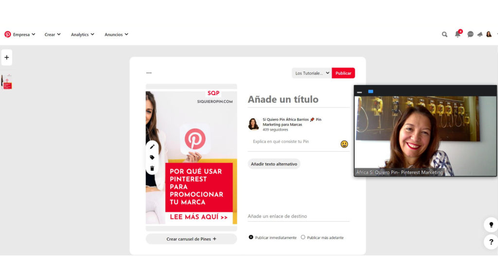 PROGRAMA 1:1 PINTEREST SI QUIERO PIN