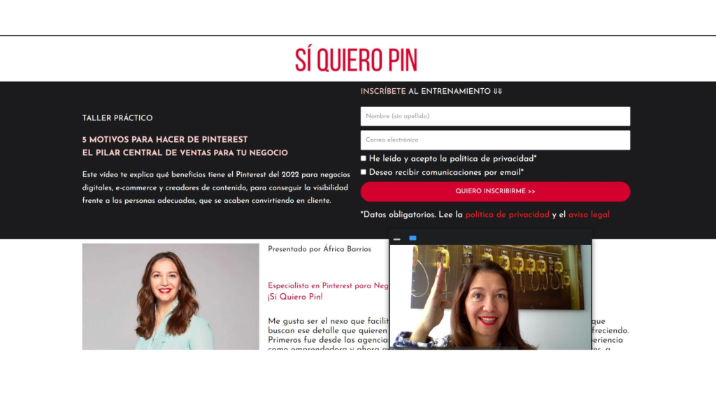 PROGRAMA 1:1 PINTEREST SI QUIERO PIN